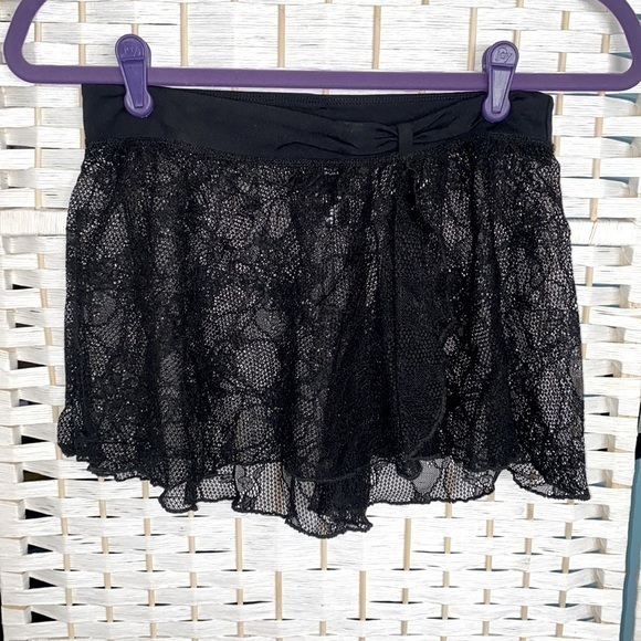 Bloch Costumes Bloch Black Lace Dance Skirt Girls Size Large Poshmark